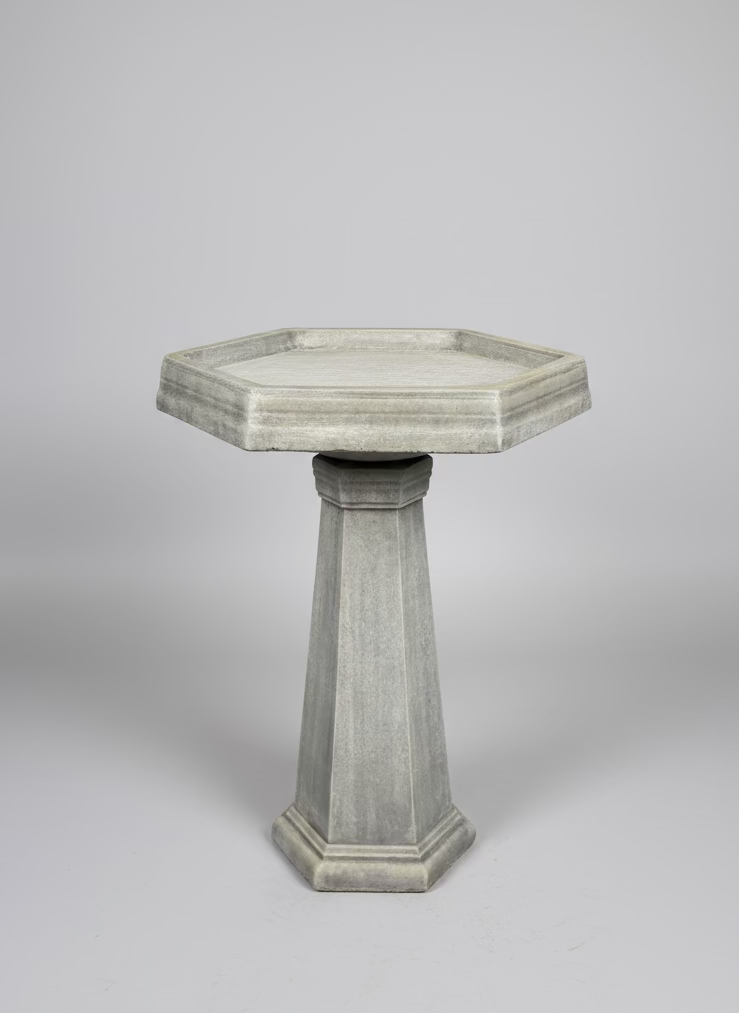 Hexagon Bird Bath