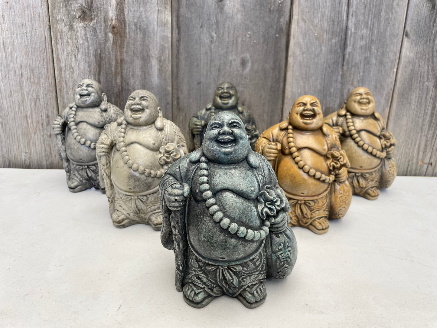 Happy Buddha with Staff