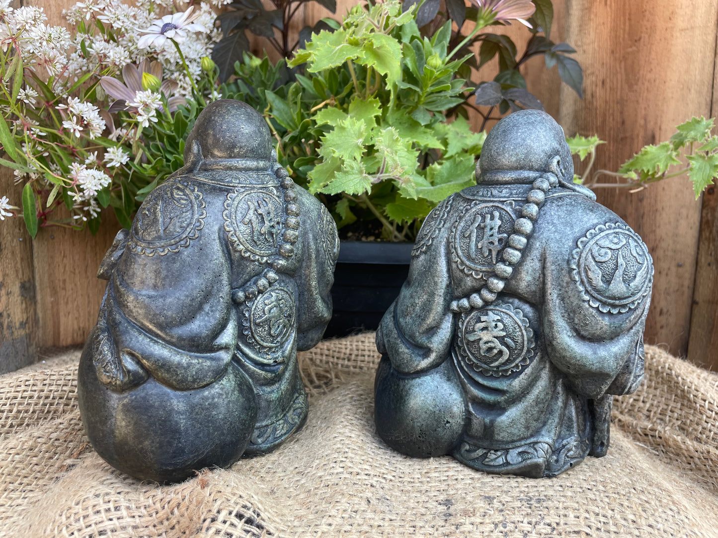 Happy Buddha with Staff