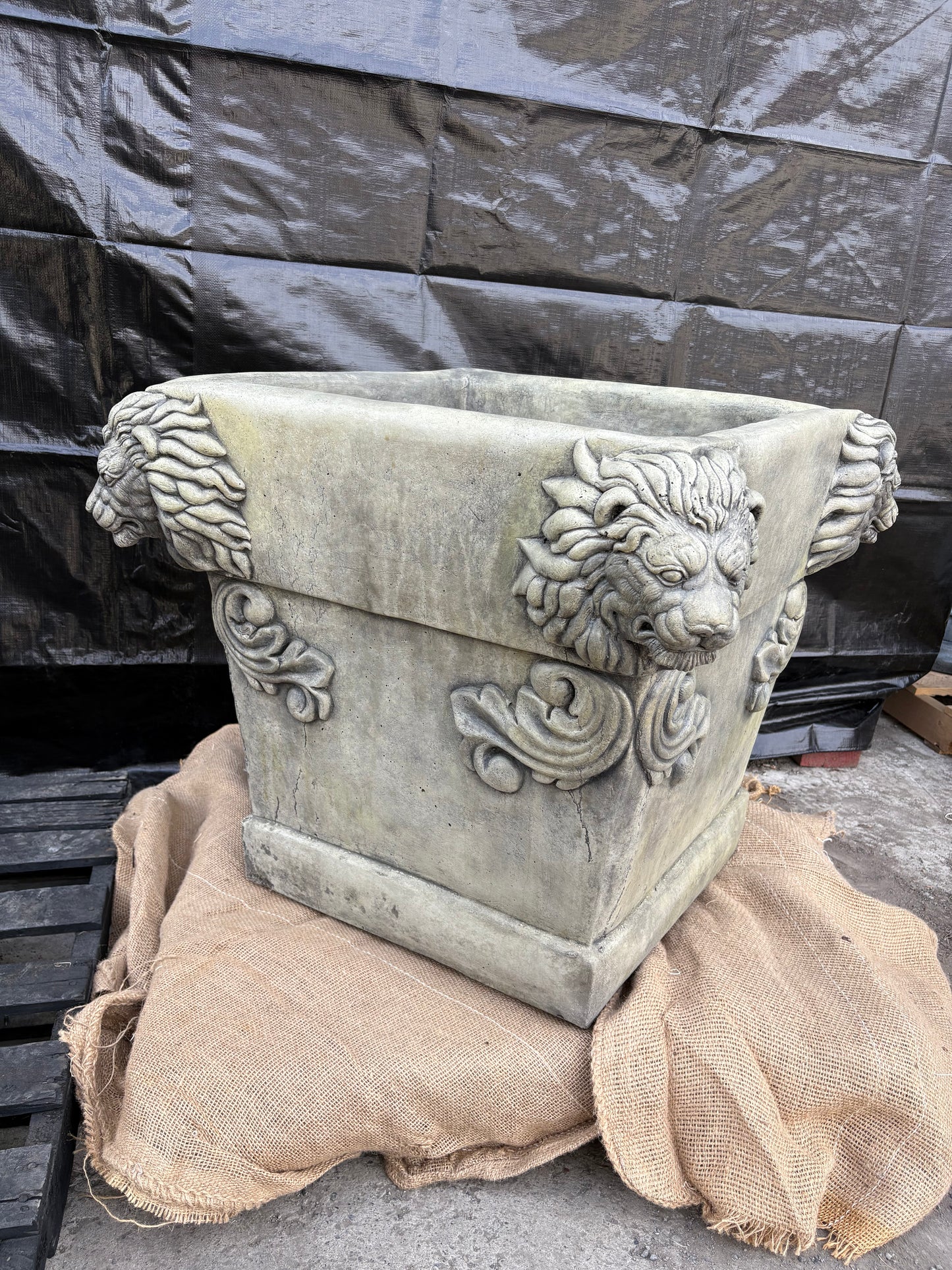 Large Lion Planter