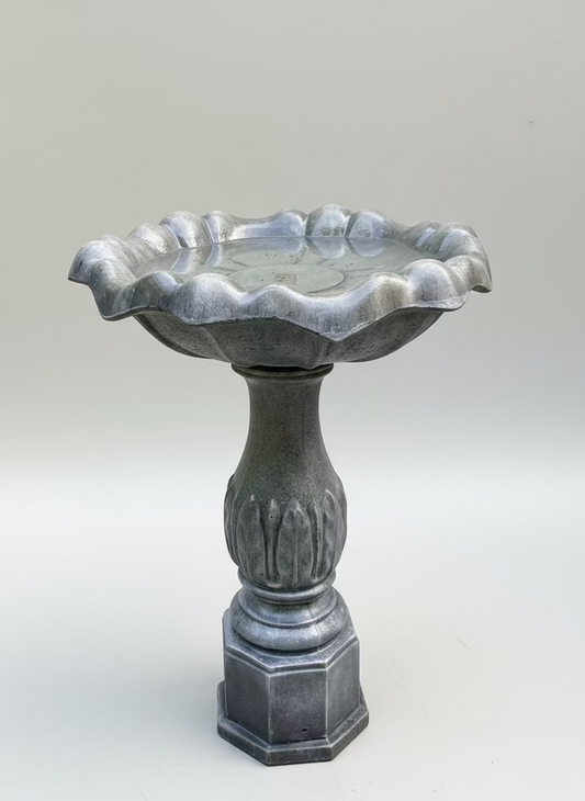 Goldstream w/ Tulip Base Bird Bath