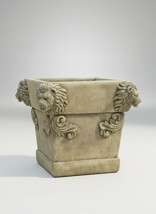 Large Lion Planter